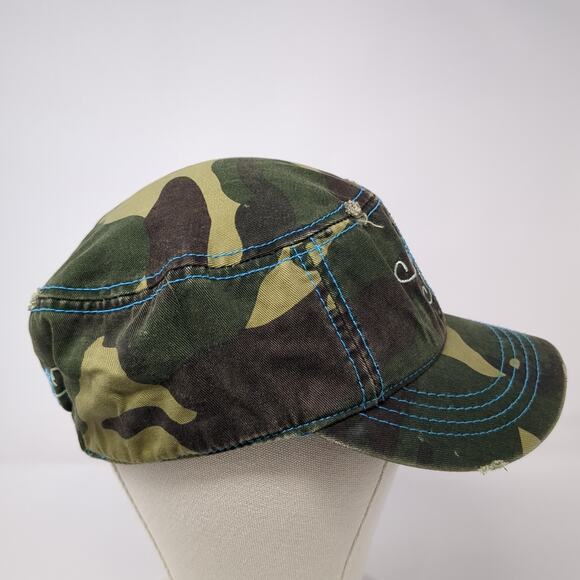 Cross Cadet Army Cap Multicolor One Size Embroidered Camouflage Cow Girl - Picture 5 of 10